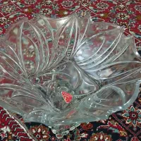 ظرف شیشه‌ای جا میوه ای وجا شیرینی