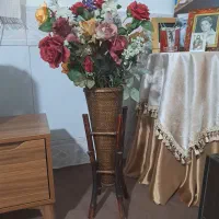 گلدان چوبی و سرامیکی