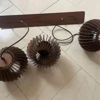 لوستر چوبی 3 شاخه کافه ای