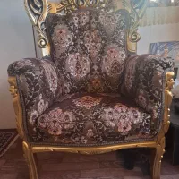 مبل ۹ نفره طرح استیل کاملا سالم و تمیز|مبلمان خانگی و میز عسلی|بندر انزلی, مسکن مهر|دیوار