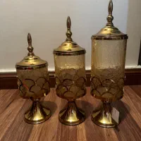 ست سه تیکه طلایی|ظروف سرو و پذیرایی|تهران, شهرآرا|دیوار