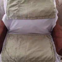 لحاف به متراژ دو 2/2 همراه با دو عدد رو بالشتی|رختخواب، بالش، پتو|سمنان, |دیوار