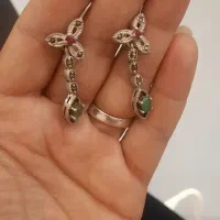 سرویس نقره اصل با سنگ اصل به شرط|جواهرات|تهران, اسکندری|دیوار