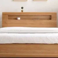 تخت دونفره با چوب ام دی آف با تشک رویال اصل