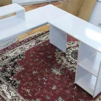 میز کامپیوتر و کار سفید MDF، تمیز و خوشساخت