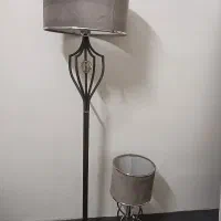 آباژور آواژور ایستاده و رومیزی با شید پارچه ای