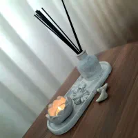 دکوری سنگ مصنوعی و اردوخوری و جا شمع و عود ....|ظروف سرو و پذیرایی|تاکستان, |دیوار