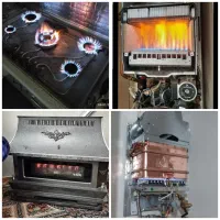 تعمیرات پکیج ابگرمکن بخاری گاز صفحه ای فرگاز پمپ