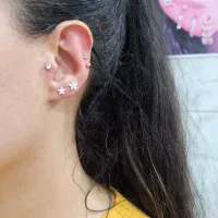پیرسینگ گوش (سوراخ کردن) ۱۵۰تومن پیرسینگ صورت وبدن