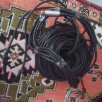 سیم اتصال بلندگو ب باند30متر ب همراه ۲ عددمیکرفن