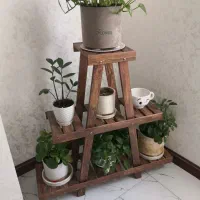 استند گل چوبی