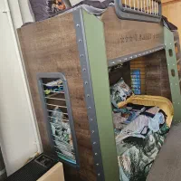 تخت خواب دو طبقه با کیفیت و مقاومت بالا بدون|تخت و سرویس خواب|اصفهان, دشتستان|دیوار