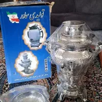 ۵ تا سماور گازی نو‌ دارم مناسب جهیزیه برنجی هم هس