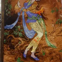 تابلو فرش چله ابریشم|تابلو فرش|ساری, |دیوار