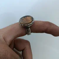 انگشتر نقره عقیق زرد