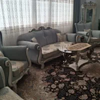 مبل نیمه استیل ۷ نفره ومبل ال درحدنو۲۰میلیون تومان