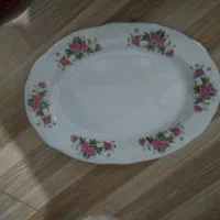 بشقاب چینی گل سرخ|ظروف سرو و پذیرایی|کنگاور, |دیوار