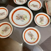 ظرف هفت تیکه عتیقه بسیار زیبا