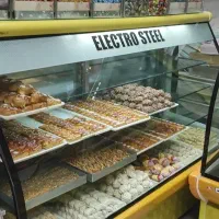 یخچال خم الکترواستیل سالم و تمیز و پاچال