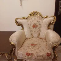 مبلمان استیل با ورقه طلا