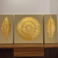 تابلو هنری متریال تکسچر و ورق طلا