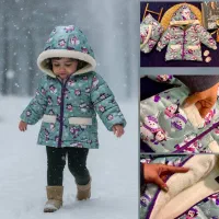 عمده تیراژ - کاپشن کلاه دار ضد اب ۴سایزی