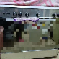 اجاق گاز پنج شعله ، فردار ،جوجه گردان تمام استیل