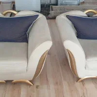 مبلمان ۸ نفره بسیار راحت (فروش بدلیل مهاجرت)|مبلمان خانگی و میز عسلی|رشت, معلم|دیوار