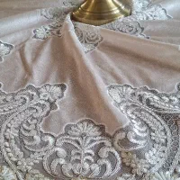 ست۹ تکه  رومیزی مخمل ملیله دوزی شده کاملا نو