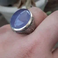 انگشتر عقیق کبود یمنی