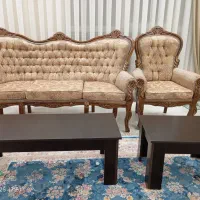 مبلمان سلطنتی و میز ناهارخوری