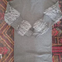 بلوز آستین خز دار دخترانه