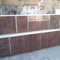 کابینت تمام فلز طرح چوب رنگ کوره ای ورق ۷۵ ظخیم|مصالح و تجهیزات ساختمان|شیراز, ماه فیروزان|دیوار