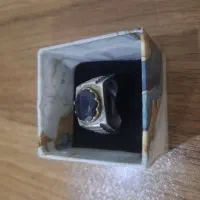 انگشتر نقره مردانه یاقوت کبود