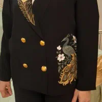 کت مشکی کرپ