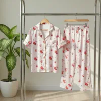 شومیز شلوار ساتن ابریشم زنانه