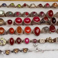 انگشتر های نقره دست ساز ۹۲۵ کارها مختلف سراسر کشور