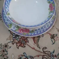 دیس گرد و کاسه چینی کاملا نو