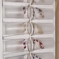 ست لیوان ۱۲ نفره قدیمی ژاپنی کلکسیونی