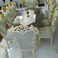 ناهار خوری 8نفره ،سفارشی چوب راش کنده کاری اعلا