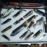 انواع چاقوهای فوق کلکسیونی دسته شاخ بکر و زیبا