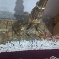 اباژور و میز بزرگ برنز اصل قدیمی خیلی سنگین|چراغ خواب و آباژور|خرم‌آباد, |دیوار