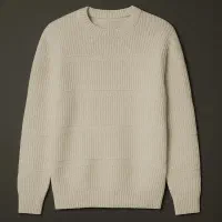 پلیور بافت مردانه یقه گرد مدل arman- سفید|لباس|رشت, پل تالشان|دیوار