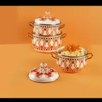 سرویس قابلمه لعابی وارداتی|ظروف پخت‌وپز|قم, باجک سه|دیوار