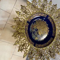 میوه خوری برنجی پایه دار