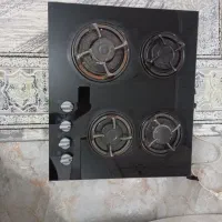 گاز رومیزی شیشه ایی کاملا سالم