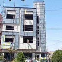 اجرای نمای کامپوزیت آلومینیوم وترموود