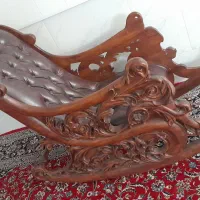 صندلی راک چوبی