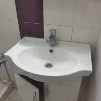 سنگ روشویی بهمراه باکس و شیر و آینه