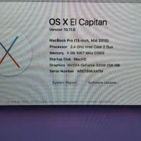 Macbook Pro 2010 core 2 duo|رایانه همراه|تهران, بنی‌هاشم|دیوار